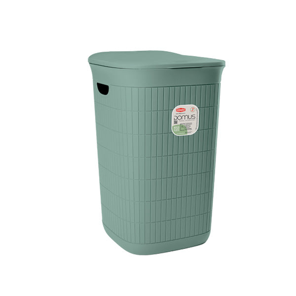 Stefanplast Domus Laundry Hamper 50Ltr Green Tea