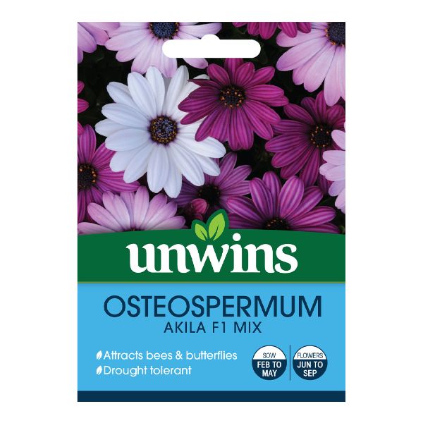 Unwins Seed Packet Osteospermum Akila Mix