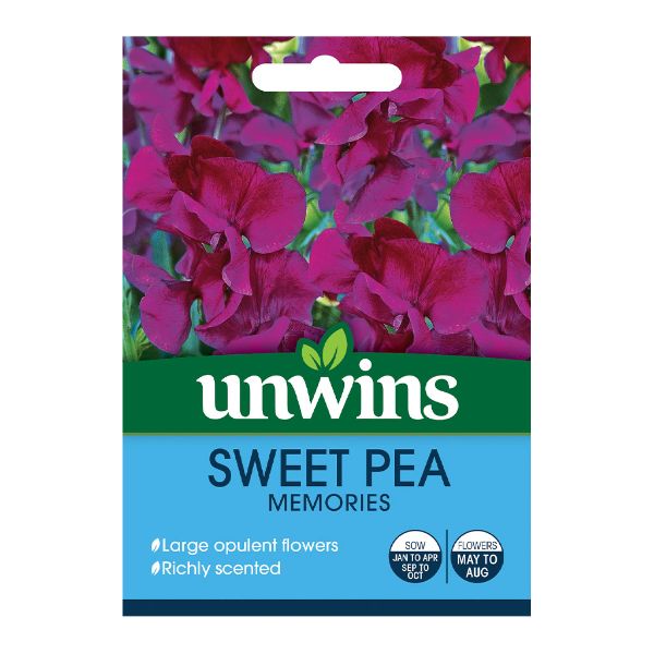 Unwins Seed Packet Sweet Pea Memories