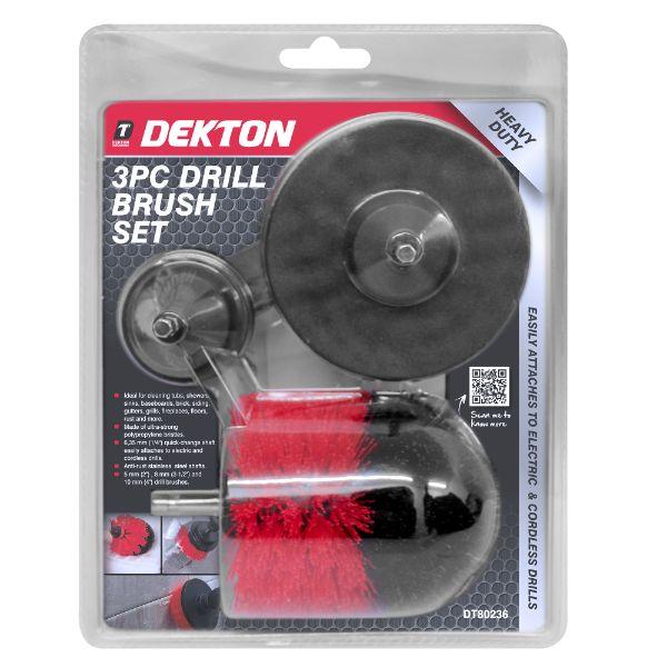 Dekton 3pc Drill Brush Set