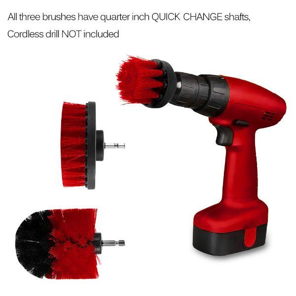 Dekton 3pc Drill Brush Set
