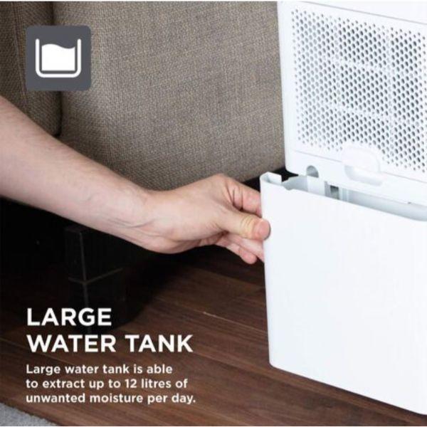 Black + Decker 12 Litre Dehumidifier 24hr Times