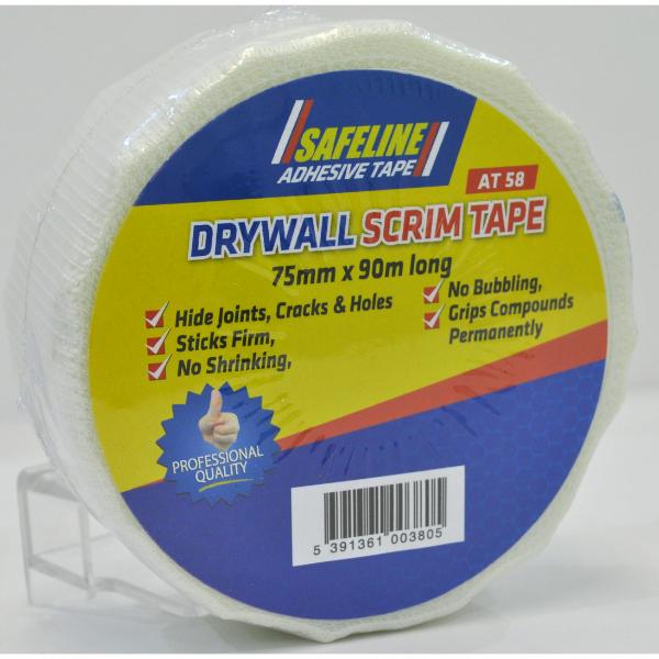 Safeline Self Adhesive Fibre Scrim Tape 75mm X 90M