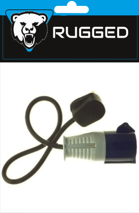 Rugged 16 Amp Blue Plug And 13 Amp Plug Top