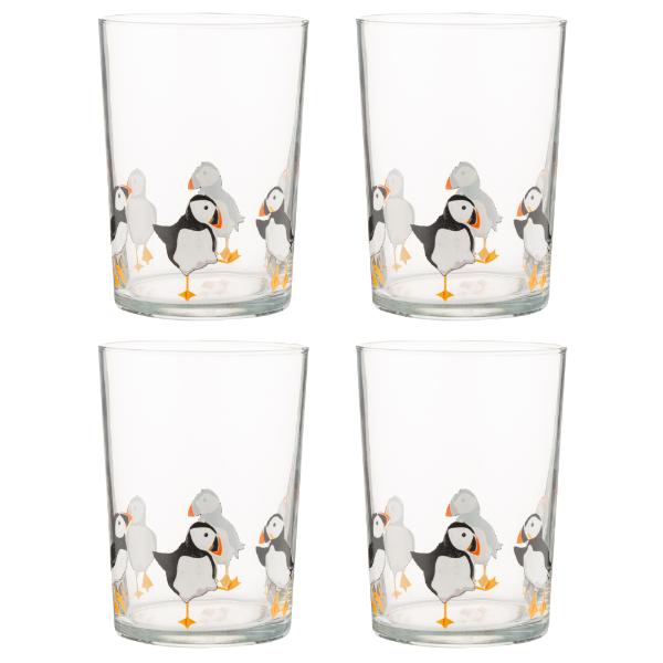 Price & Kensington Puffins Set Of 4 Tumblers 52cl