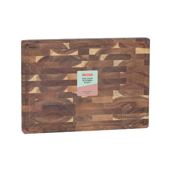 Typhoon World Foods 35 X 25Cm End Grain Acacia Bl