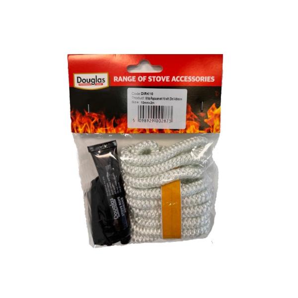 Douglas White Replacement Rope and Adhesive Kit 10mm x 2m rope with 20ml adhesive