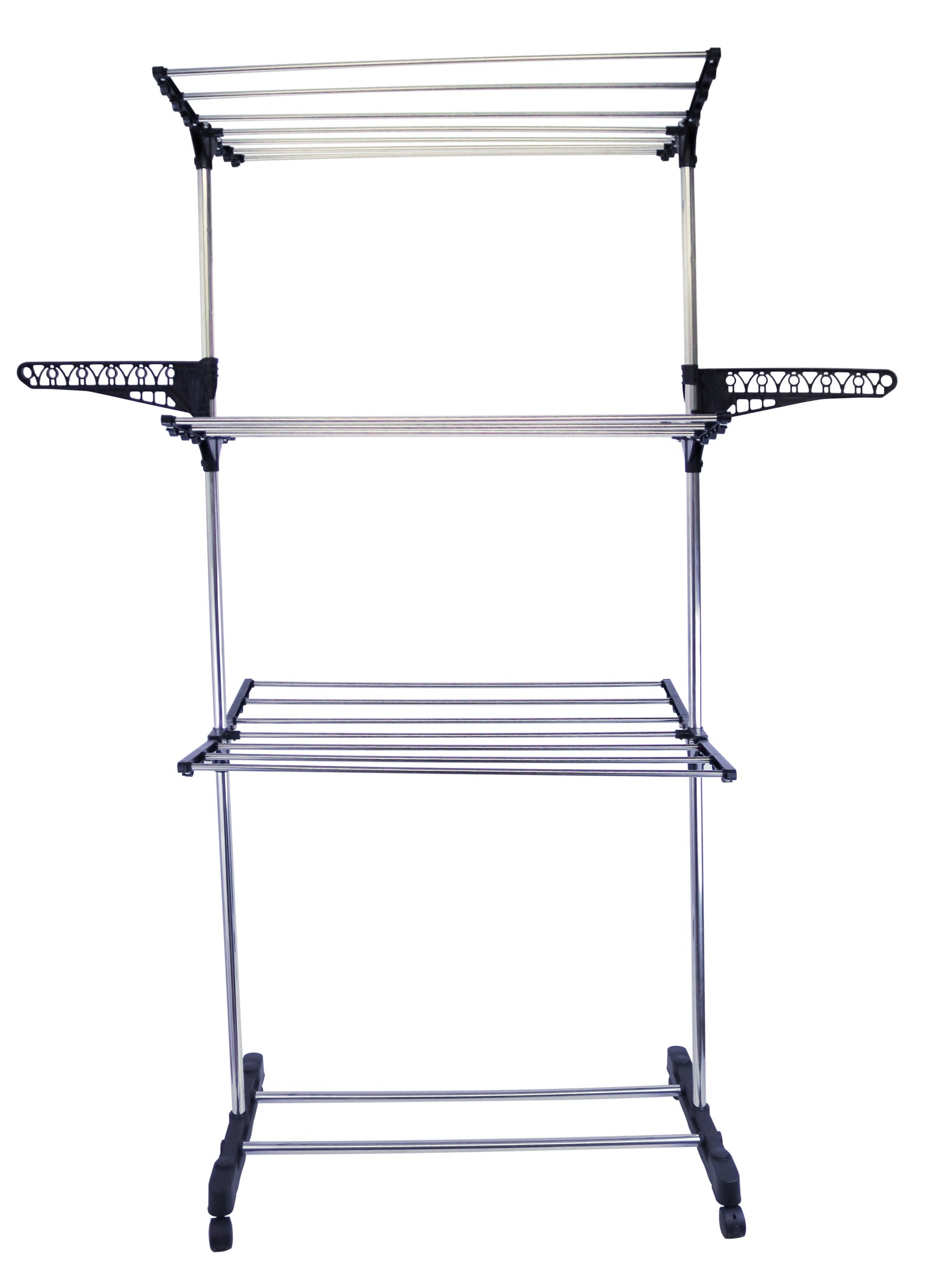 Silver &amp; Black 3 Tier Clothes Airer