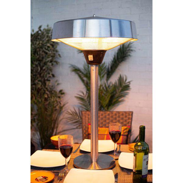 La Hacienda Silver Series Tabletop Halogen Patio Heater