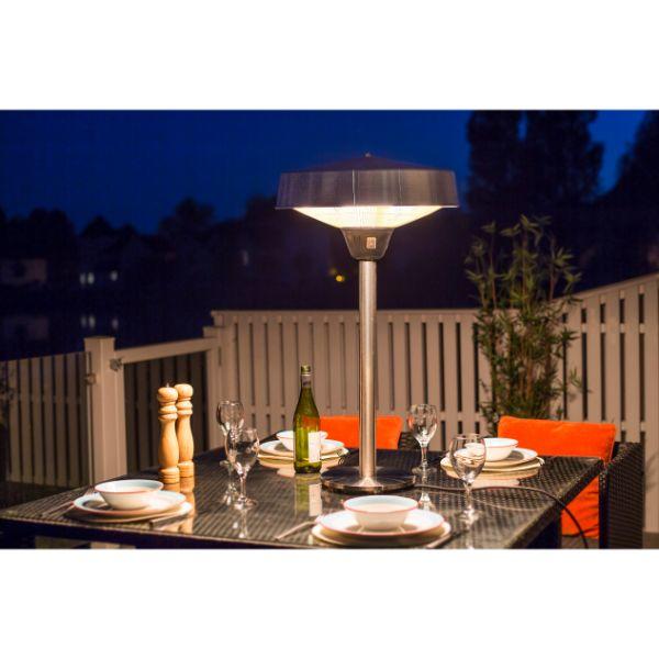 La Hacienda Silver Series Tabletop Halogen Patio Heater