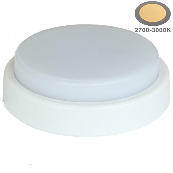 24W Led Surface Panel 1900Lm Round Warm White Light - Ip65 -