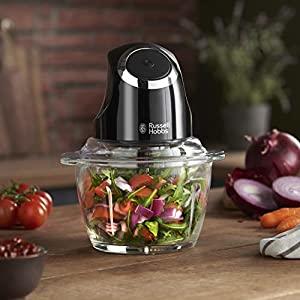 Russell Hobbs DESIRE MATT BLACK Mini Chopper – Co-Op Superstores
