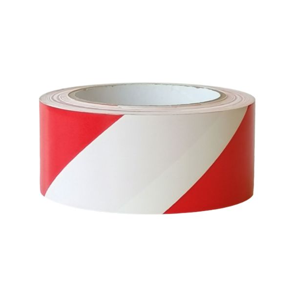 Hazard Marking Tape Red/White 50Mm X 33M