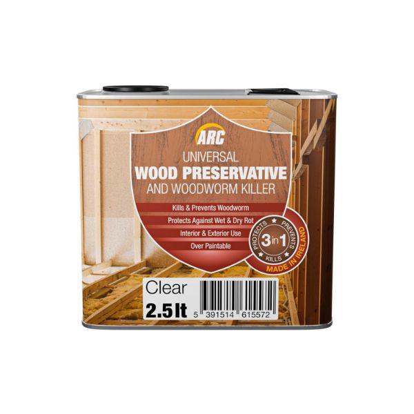 Arc Wood Preservative & Woodworm Killer Clear 2.5L