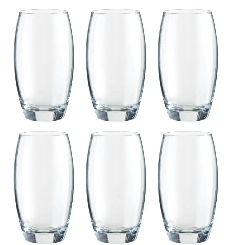 Mode Set Of 6 Hiball Glasses 48cl