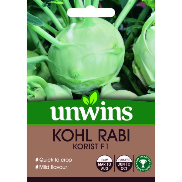 Unwins Seed Packet Kohl Rabi Korist F1