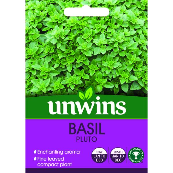 Unwins Seed Packet Herb Basil Pluto
