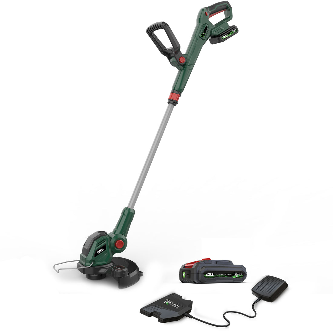 Webb Eco 20v Cordless 30cm Line Trimmer with 1 x 2ah battery & charger