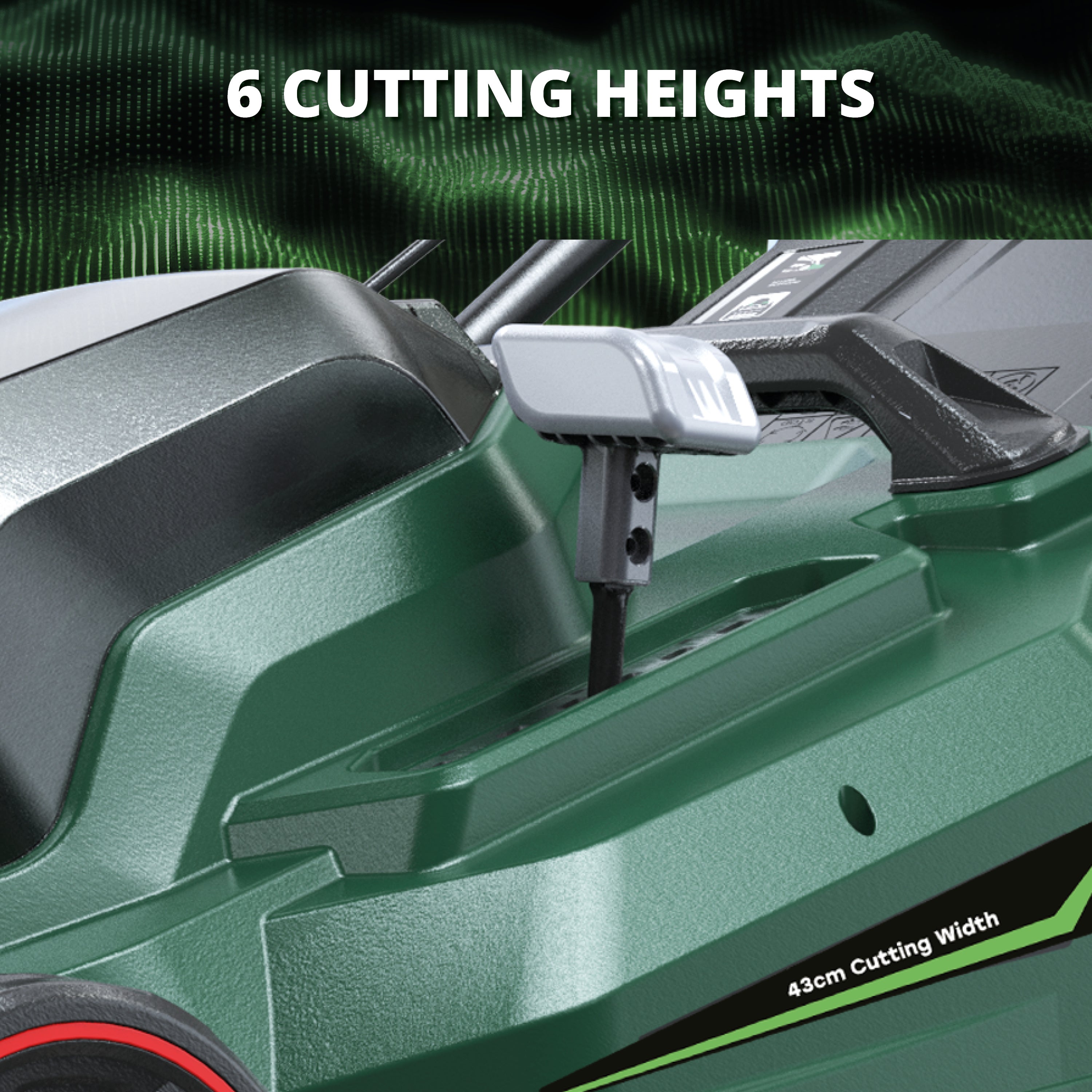 Webb Eco 40V Cordless Lawnmower 43cm with 2 x 4ah batteries & charger