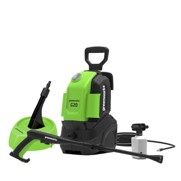 Greenworks G20 1500W Electric Pressure Washer Including Patio Cleaner & Wash Brush