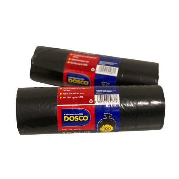 100 Ltr Black Refuse Bags