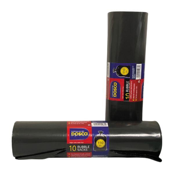 110 Ltr Black Rubble Bags