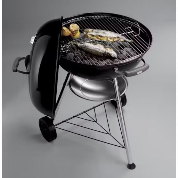 Weber Kettle Compact Charcoal 57cm Barbecue Black