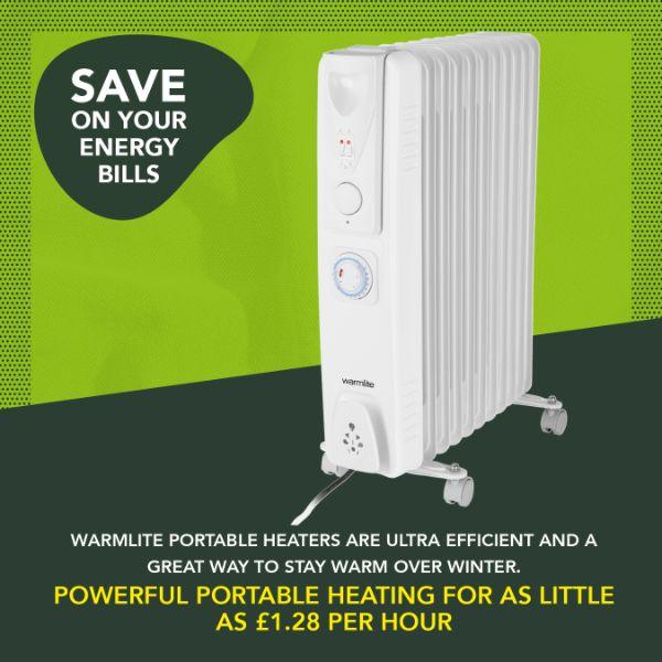 Warmlite 2500W Oil Filled Radiator