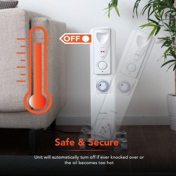 Warmlite 2500W Oil Filled Radiator