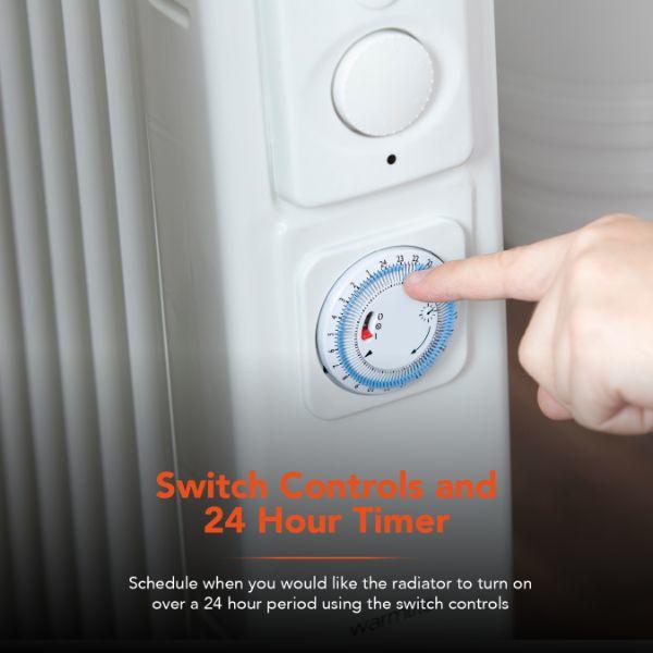 Warmlite 2500W Oil Filled Radiator