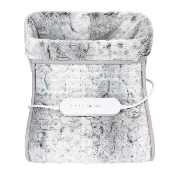 Carmen Faux Fur Heated Foot Warmer Winter Hare