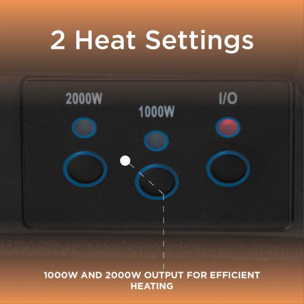 Warmlite Whitby 2KW Electric Fire Inset Brass