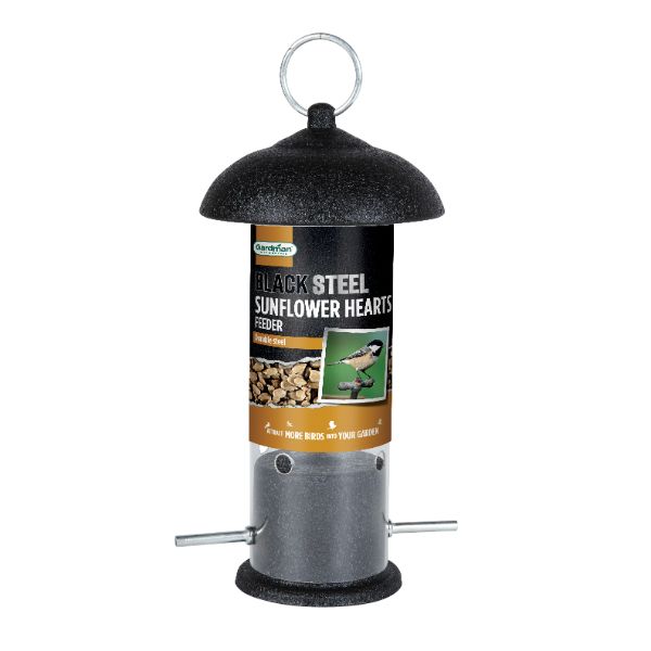 Gardman Black Steel Sunflower Heart Feeder