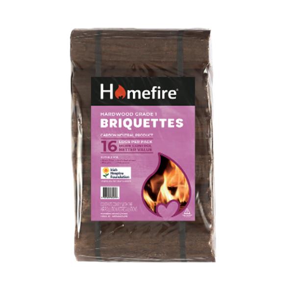 Homefire Wood Briquettes 10Kg 16pack