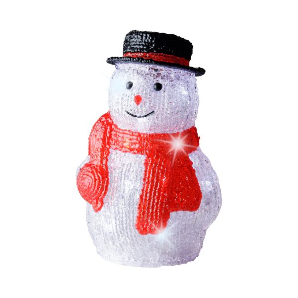 Christmas LED Snowman Battery Operated Indoor 25cm - 4 designs
