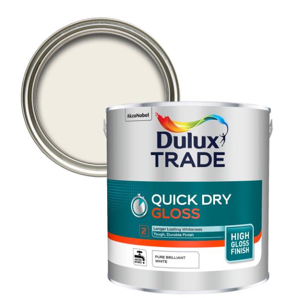 Dulux Trade Quick Dry Gloss White 2.5L