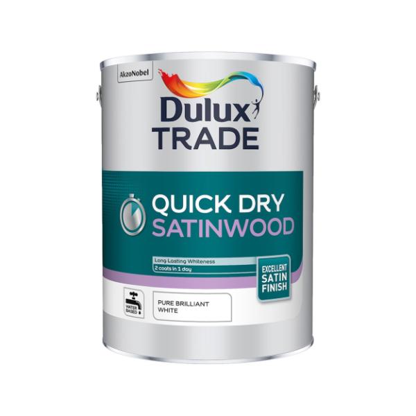 Dulux Quick Dry Satinwood White 5L
