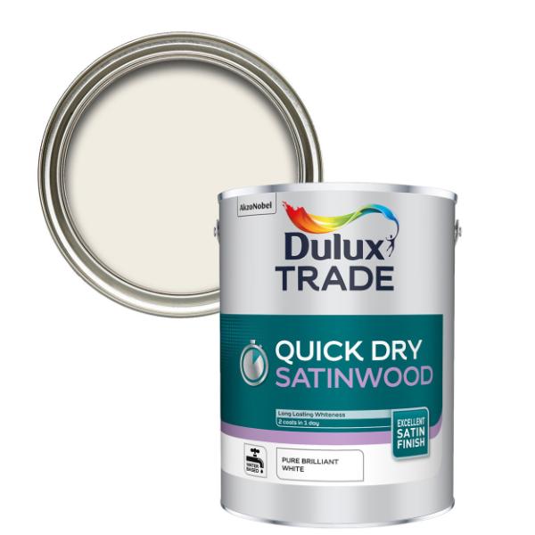 Dulux Quick Dry Satinwood White 5L