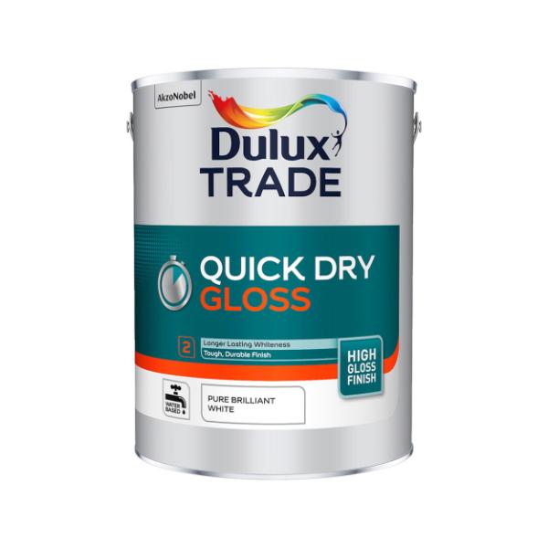 Dulux Trade Quick Dry Gloss White 5L
