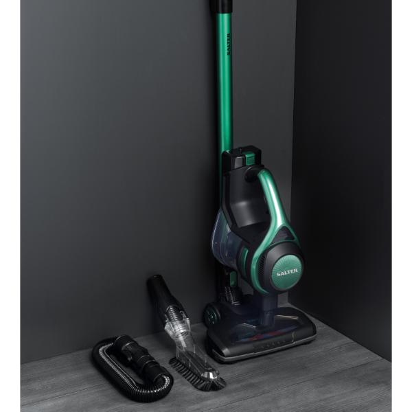 Salter 22.2V Flexi Plus+ Cordless Stick Vacuum 1.2L Black & Green