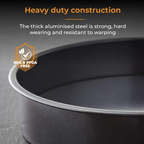 Loose Base Sandwich Pan Non-Stick Round 20cm/8in