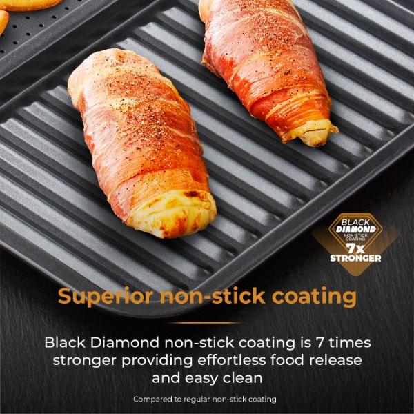 Non-Stick Divided Baking Tray 39x31x1.5cm