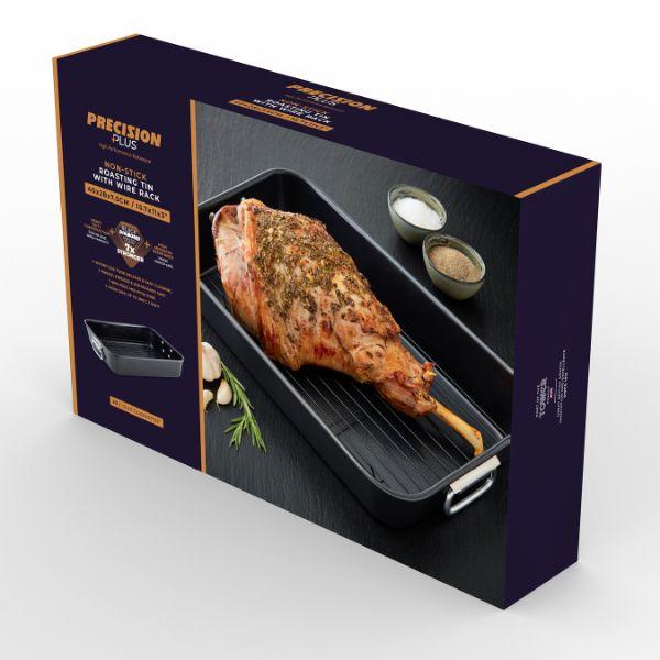 Non-Stick Roaster with Rack 40x28x7.5cm
