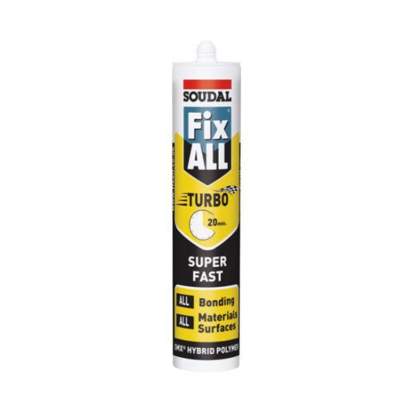 Soudal Fix All Turbo Sealant/ Adhesive White 290ml