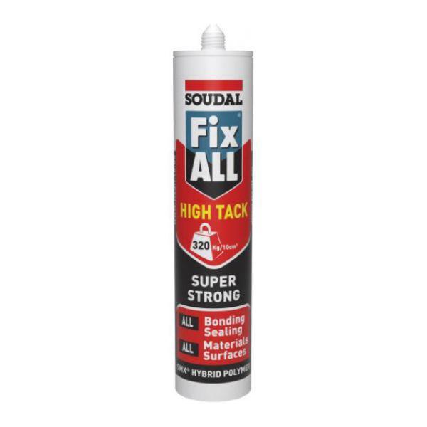 Soudal Fix All HI TACK Sealant/ Adhesive White 290ml