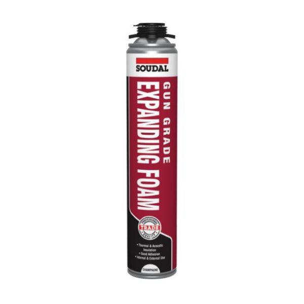 Soudal Gap Filler Expanding Foam- Gun Grade 750ml Champagne