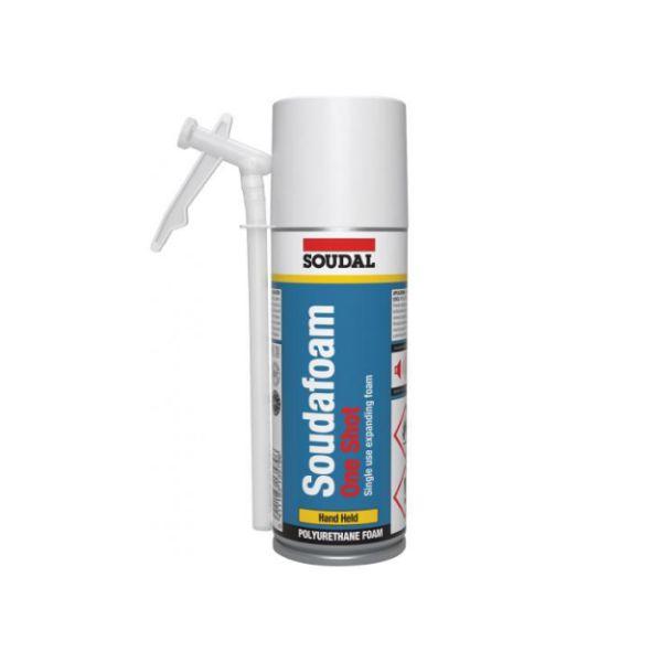 Soudal Soudafoam One Shot Hand Held Expanding Foam Champagne 150ml