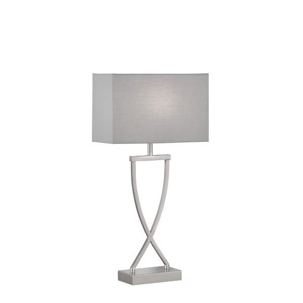 Table Light 1X E27 Max. 400W Nickel Coloured Matt Finish