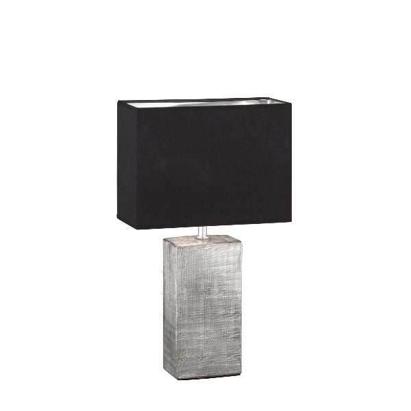 Table Light 1X E14 Max. 400W Silver Coloured Antique