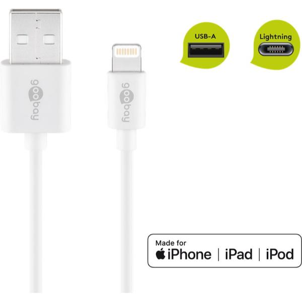 Goobay Apple Lightning USB 2.0 male - White 1m